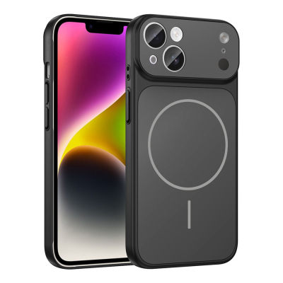 Apple iPhone 13 Kılıf Zore M-Safe Şarj Özellikli Kamera Korumalı Formen Kapak - Zore