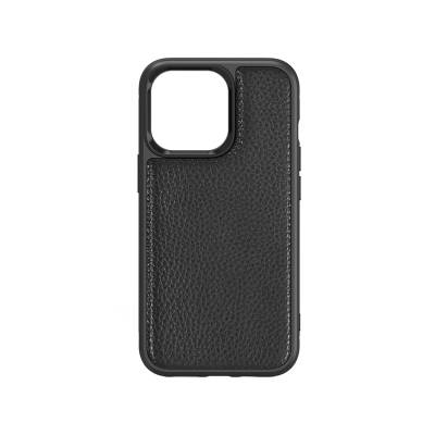 Apple iPhone 13 Mini Kılıf Wiwu Genuine Leather Plastic Calfskin Orjinal Deri Kapak - 5