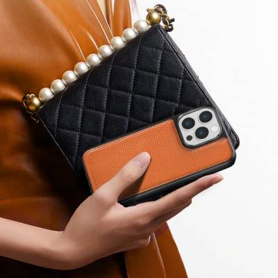 Apple iPhone 13 Mini Kılıf Wiwu Genuine Leather Plastic Calfskin Orjinal Deri Kapak - 8