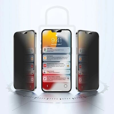 Apple iPhone 13 Pro Davin 5D Privacy Cam Ekran Koruyucu - 3