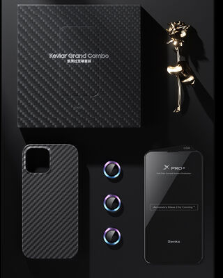 Apple iPhone 13 Pro Kılıf Benks Aramid Magsafe 3 in 1 Set