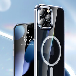 Apple iPhone 13 Pro Kılıf Benks ​​​​​​Crystal Series With Magnetic Clear Kapak - Thumbnail