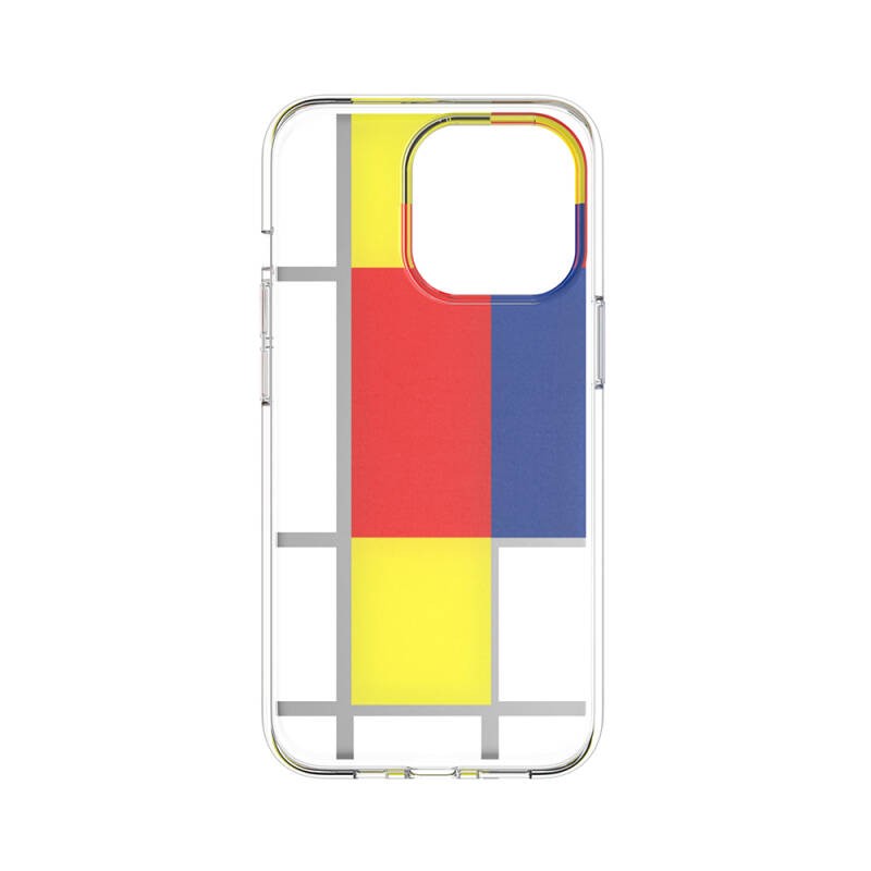 Apple iPhone 13 Pro Kılıf Çift IMD Baskılı Lisanslı Switcheasy Artist Mondrian Kapak - 6