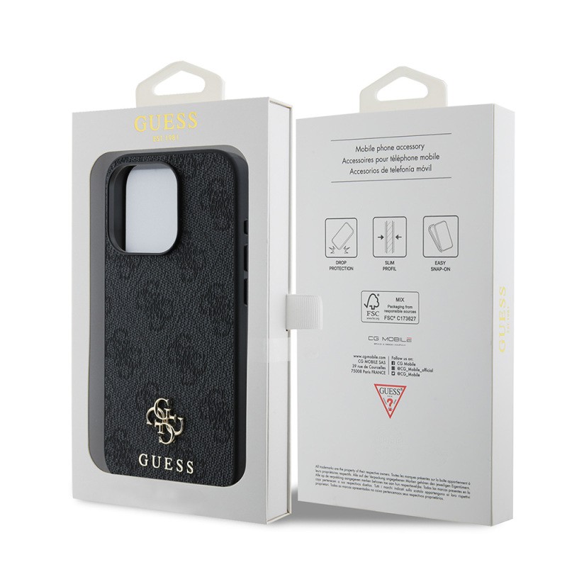 Apple iPhone 13 Pro Kılıf Guess Orjinal Lisanslı M-safe Şarj Özellikli Small 4G Classic Kapak - 18