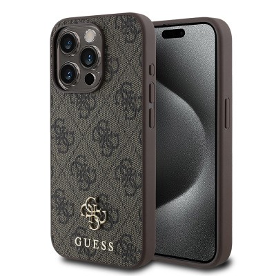 Apple iPhone 13 Pro Kılıf Guess Orjinal Lisanslı M-safe Şarj Özellikli Small 4G Classic Kapak - 2