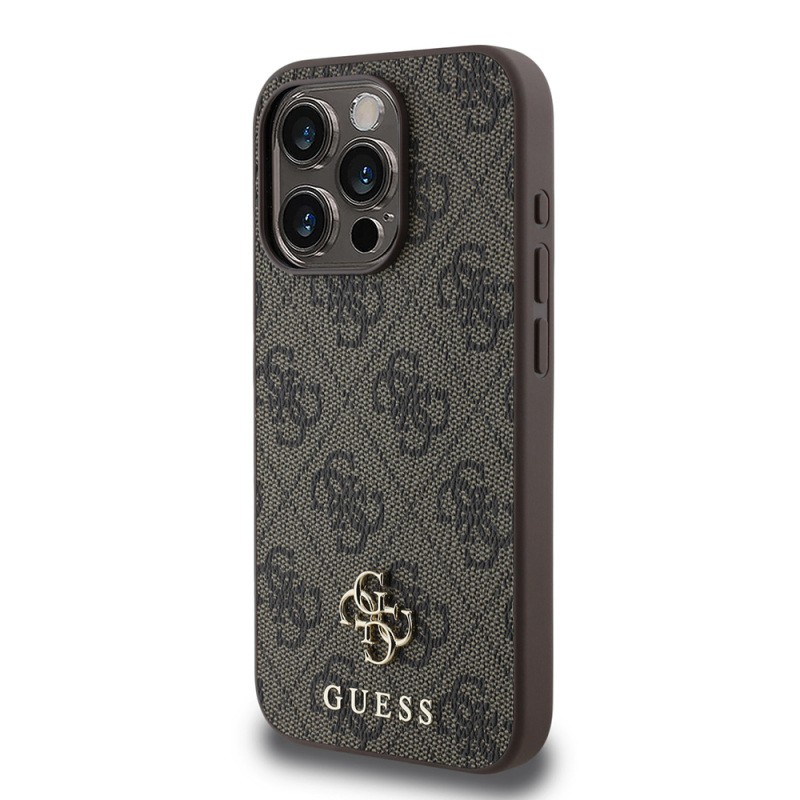 Apple iPhone 13 Pro Kılıf Guess Orjinal Lisanslı M-safe Şarj Özellikli Small 4G Classic Kapak - 3