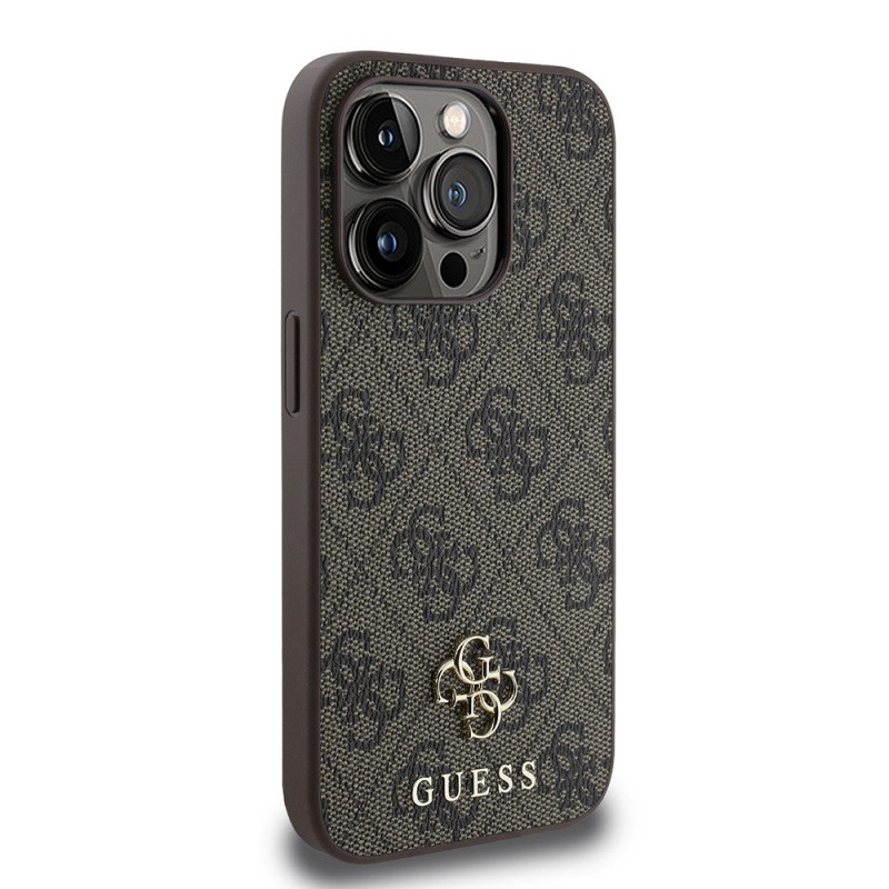 Apple iPhone 13 Pro Kılıf Guess Orjinal Lisanslı M-safe Şarj Özellikli Small 4G Classic Kapak - 5