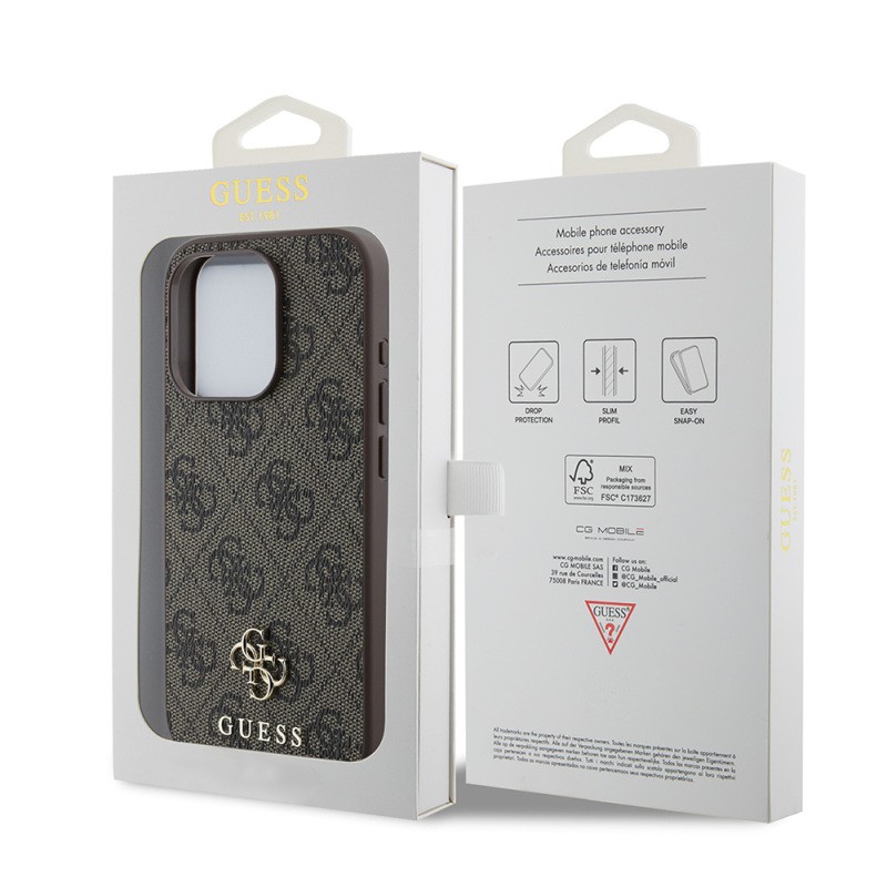 Apple iPhone 13 Pro Kılıf Guess Orjinal Lisanslı M-safe Şarj Özellikli Small 4G Classic Kapak - 9
