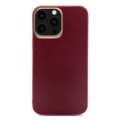 Apple iPhone 13 Pro Kılıf ​Kajsa Luxe Collection Hakiki Deri Kapak - 12