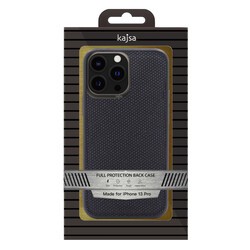 Apple iPhone 13 Pro Kılıf Kajsa Preppie Serisi Dark Kapak - 6