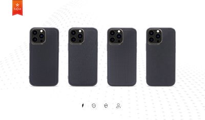 Apple iPhone 13 Pro Kılıf Kajsa Preppie Serisi Dark Kapak - 2