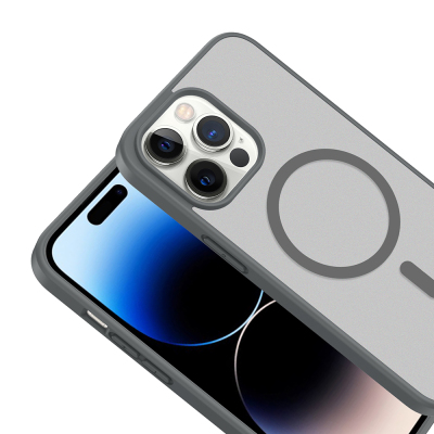 Apple iPhone 13 Pro Kılıf M-safe Şarj Özellikli Zore Babet Kapak - 11