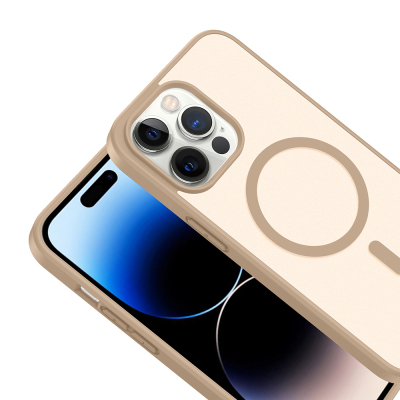 Apple iPhone 13 Pro Kılıf M-safe Şarj Özellikli Zore Babet Kapak - 12