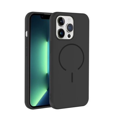 Apple iPhone 13 Pro Kılıf M-safe Şarj Özellikli Zore Meta Kapak - Zore