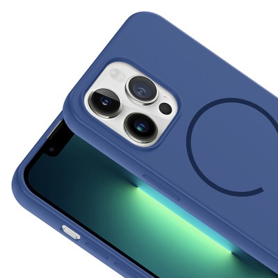 Apple iPhone 13 Pro Kılıf M-safe Şarj Özellikli Zore Meta Kapak - 7
