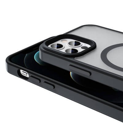 Apple iPhone 13 Pro Kılıf M-safe Şarj Özellikli Mat Arka Yüzey Zore Sio Kapak - 3