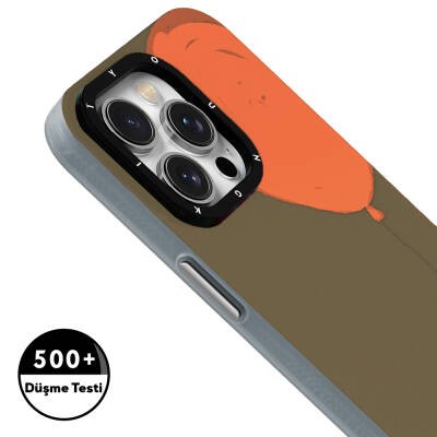 Apple iPhone 13 Pro Kılıf M-safe Şarj Özellikli Youngkit Orange Serisi Flying Balloon Kapak - 4