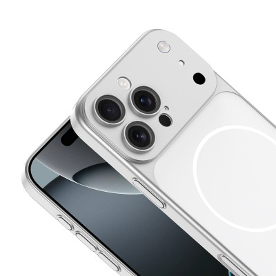 Apple iPhone 13 Pro Kılıf Zore M-Safe Şarj Özellikli Kamera Korumalı Spark Kapak - 10