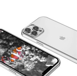Apple iPhone 13 Pro Max Case Zore Pixel Cover Silver