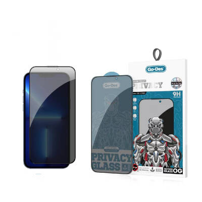 Apple iPhone 13 Pro Max Go Des 9D Full Cover Privacy Tempered Glass Screen Protector - Go Des