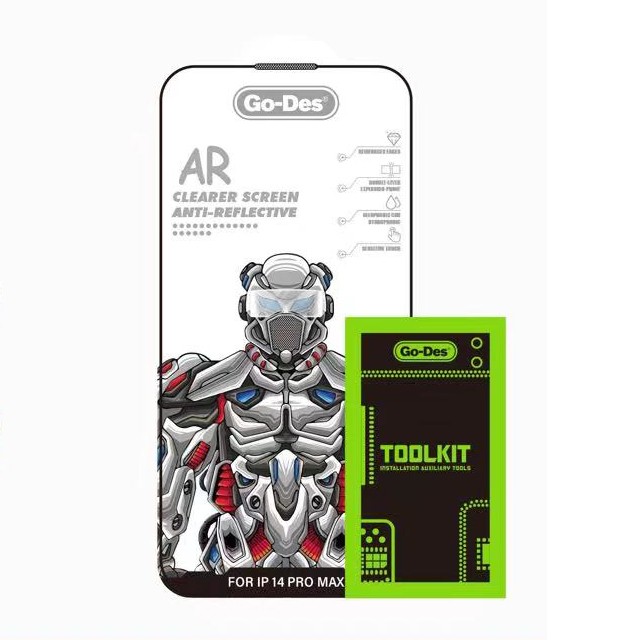 Apple iPhone 13 Pro Max Go Des Anti Reflective Temperli Cam Ekran Koruyucu - 1