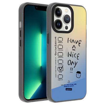 Apple iPhone 13 Pro Max Kılıf Desenli Zore Dragon Sert Kapak - Zore