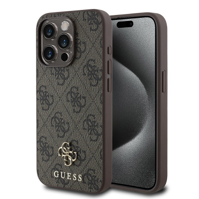 Apple iPhone 13 Pro Max Kılıf Guess Orjinal Lisanslı M-safe Şarj Özellikli Small 4G Classic Kapak - Guess