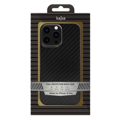 Apple iPhone 13 Pro Max Kılıf Kajsa Carbon Fiber Collection Arka Kapak - 8
