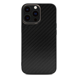 Apple iPhone 13 Pro Max Kılıf Kajsa Carbon Fiber Collection Arka Kapak - Kajsa