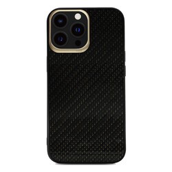 Apple iPhone 13 Pro Max Kılıf Kajsa Carbon Fiber Collection Arka Kapak - 3