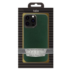 Apple iPhone 13 Pro Max Kılıf ​Kajsa Luxe Collection Hakiki Deri Kapak - 4