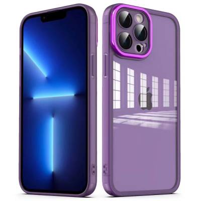 Apple iPhone 13 Pro Max Kılıf Kamera Korumalı Transparan Zore Post Kapak - Zore