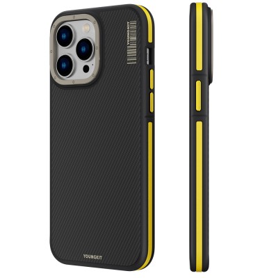 Apple iPhone 13 Pro Max Kılıf M-safe Şarj Özellikli YoungKit 600D Kapak - 3