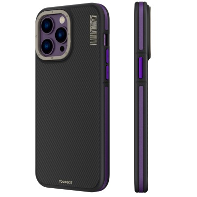 Apple iPhone 13 Pro Max Kılıf M-safe Şarj Özellikli YoungKit 600D Kapak - 4