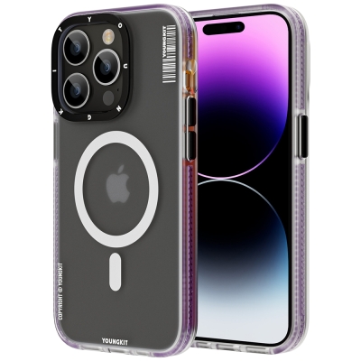 Apple iPhone 13 Pro Max Kılıf M-safe Şarj Özellikli Youngkit Jane Sand Serisi Kapak - Youngkit