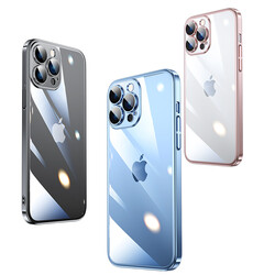 Apple iPhone 13 Pro Max Kılıf Sert PC Renkli Çerçeveli Zore Riksos Silikon Kapak - Thumbnail
