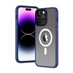 Apple iPhone 13 Pro Max Kılıf Wireless Şarj Özellikli Zore Hibrit M-safe Kapak - Zore