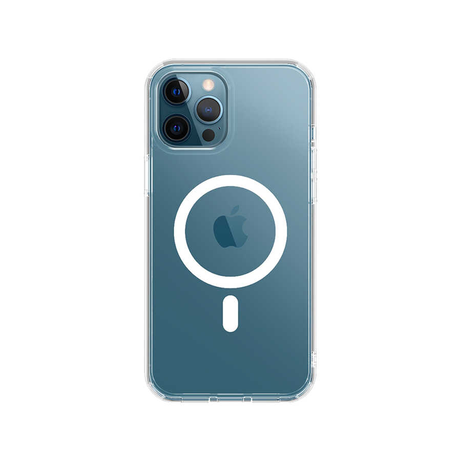 Apple iPhone 13 Pro Max Kılıf Wiwu Magnetic Crystal Kapak - Renksiz