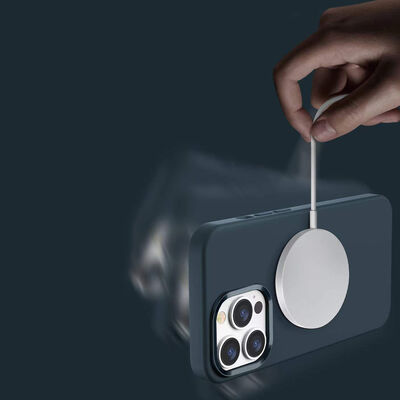 Apple iPhone 13 Pro Max Kılıf Wiwu Magsafe Magnetic Silikon Kapak