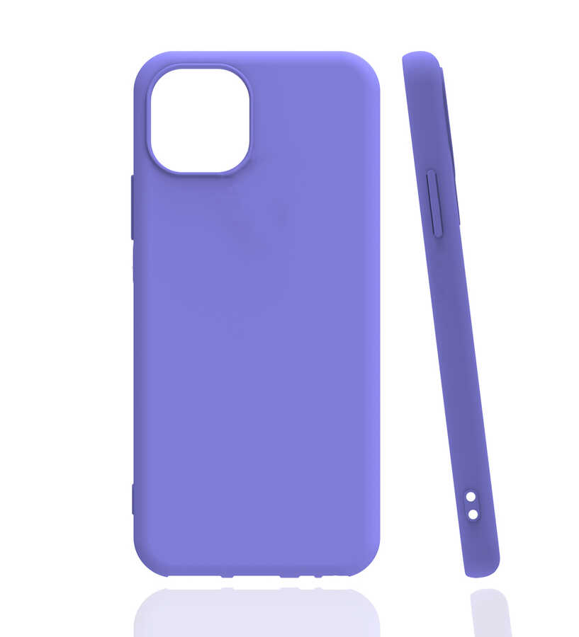 Apple iPhone 13 Pro Max Kılıf Zore Biye Silikon - Lila