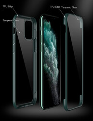 Apple iPhone 13 Pro Max Kılıf Zore Dor Silikon Temperli Cam Kapak - Thumbnail