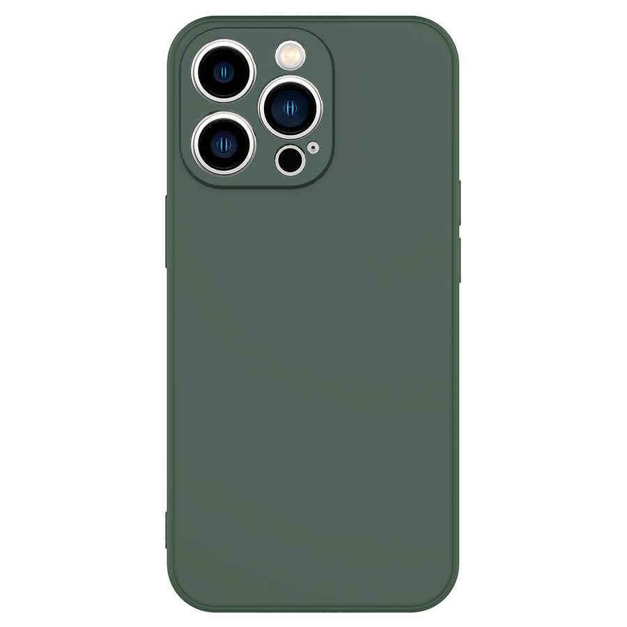 Apple iPhone 13 Pro Max Kılıf Zore Mara Lansman Kapak - Koyu Yeşil