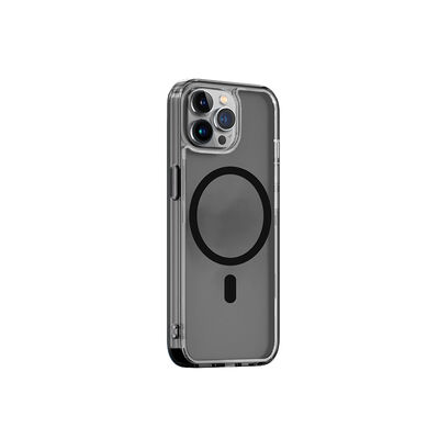 Apple iPhone 13 Pro Wiwu Magsafe Şarj Özellikli Lens Korumalı Şeffaf Silikon Kapak