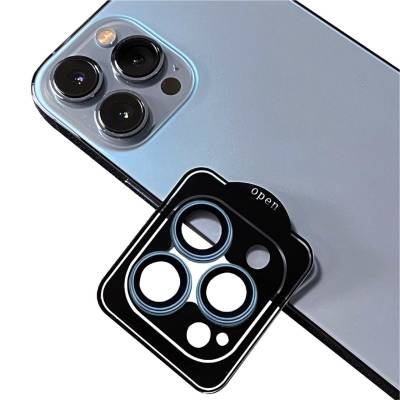 Apple iPhone 13 Pro Zore CL-11 Safir Parmak İzi Bırakmayan Anti-Reflective Kamera Lens Koruyucu - Zore
