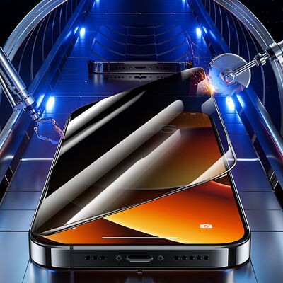 Apple iPhone 14 Benks 0.3mm V Pro Privacy Hayalet Ekran Koruyucu - 9