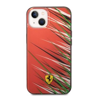 Apple iPhone 14 Case Ferrari Original Licensed Print Logo Grass Pattern Cover - 6