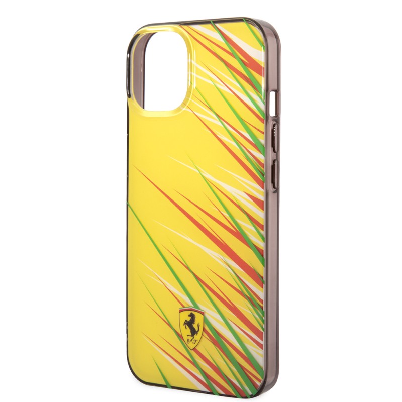 Apple iPhone 14 Case Ferrari Original Licensed Print Logo Grass Pattern Cover - 16