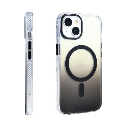 Apple iPhone 14 Case M-safe Charging Feature Transparent Color Transition Zore Toros Cover - 12