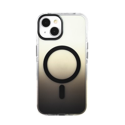 Apple iPhone 14 Case M-safe Charging Feature Transparent Color Transition Zore Toros Cover - 2