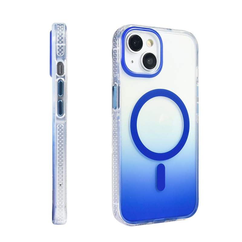 Apple iPhone 14 Case M-safe Charging Feature Transparent Color Transition Zore Toros Cover - 15